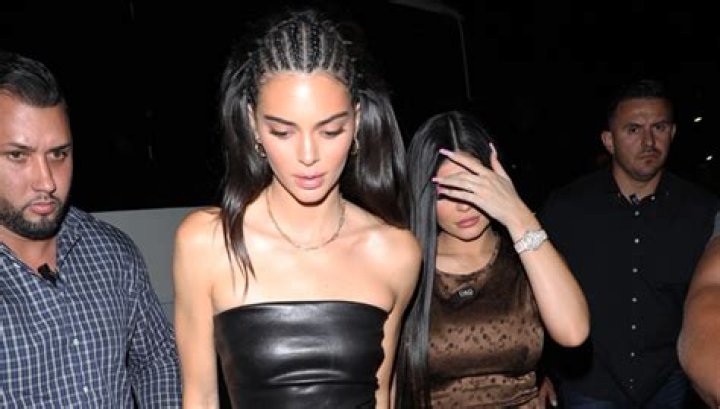Kendall & Kylie Jenner Hold Hands & Rock Sexy Skintight Looks For Night Out With Kourtney Kardashian