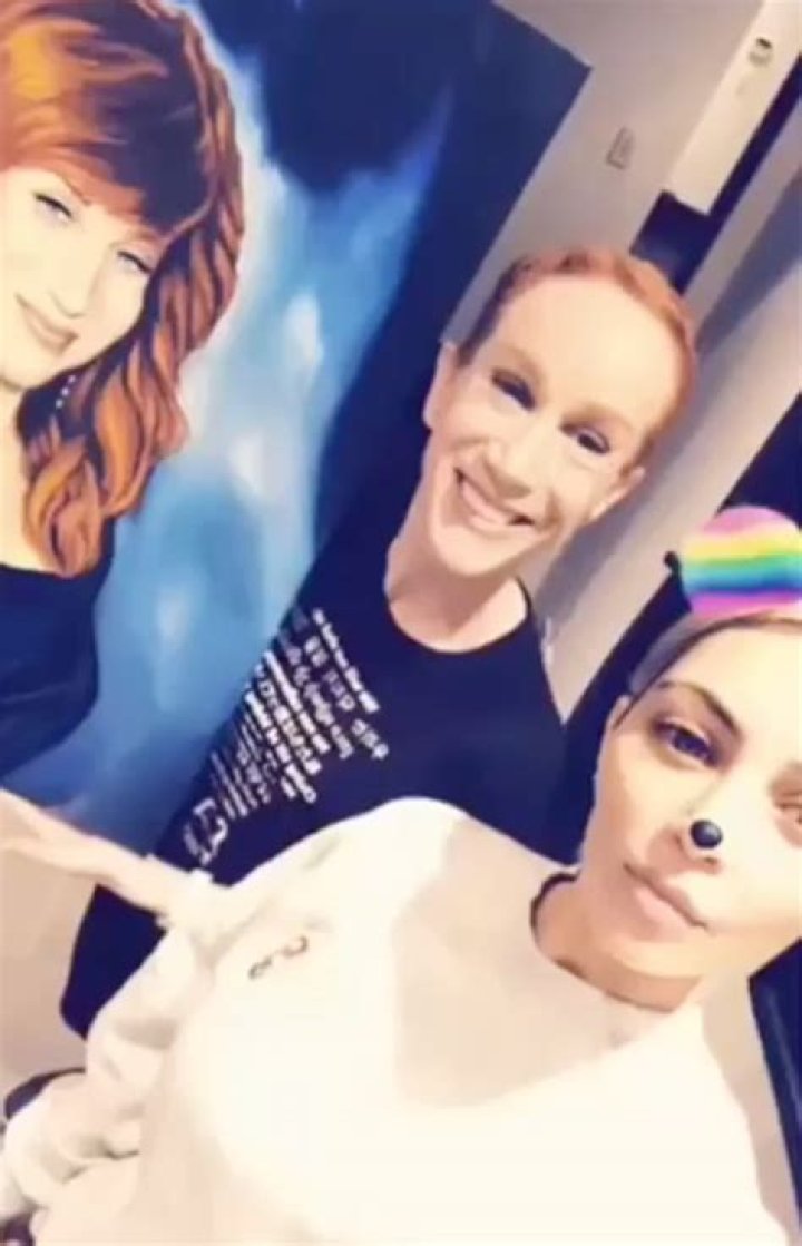 Kathy Griffin Shares Lovely Portrait Erik Menendez Made Her In Prison On Kim K’s Snapchat