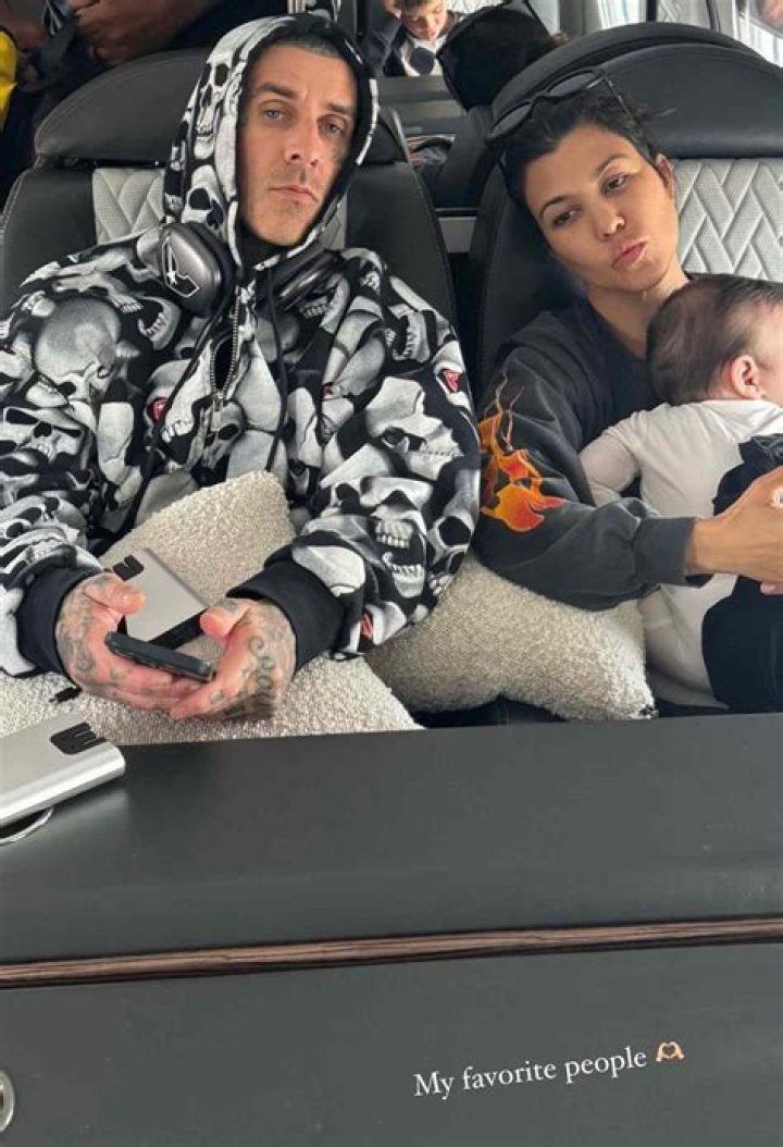 Kourtney Kardashian and Travis Barker Hold Baby Rocky in First Photos – Hollywood Life