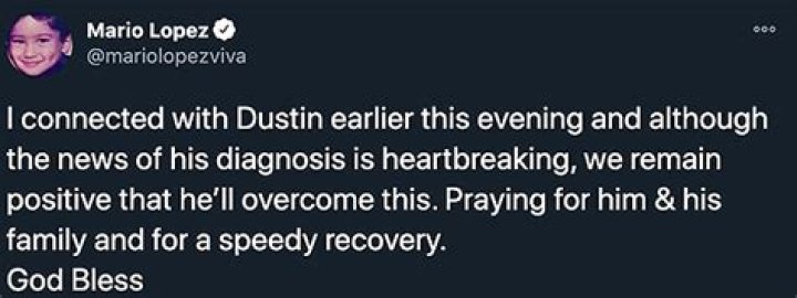 Mario Lopez Reacts To Dustin Diamond’s ‘Heartbreaking’ Cancer Reveal: Hoping ‘He’ll Overcome This’