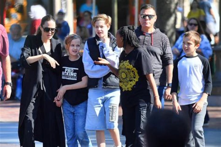 Shiloh Jolie-Pitt, 13, Rocks Favorite Versace Shorts On Family Outing With Mom Angelina Jolie & Siblings